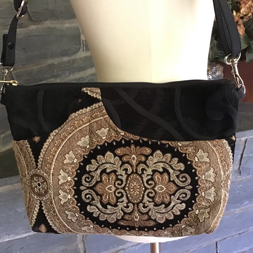 Danny K Tapestry Shoulder Bag Purse